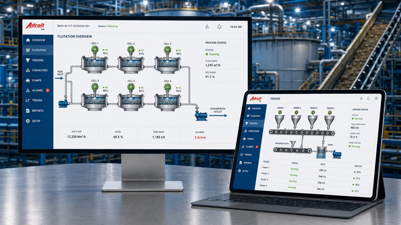 Mineral Processing Control