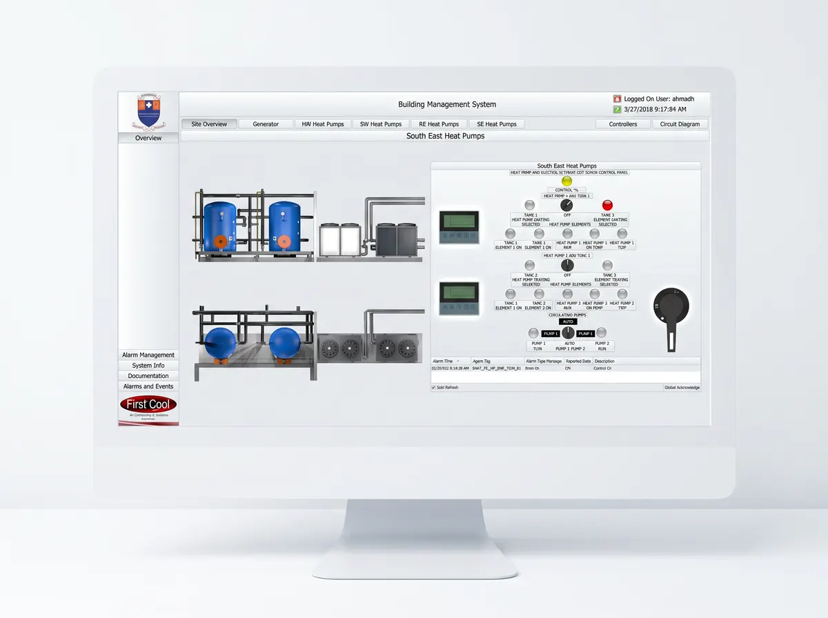 University BMS South Africa - campus overview screen