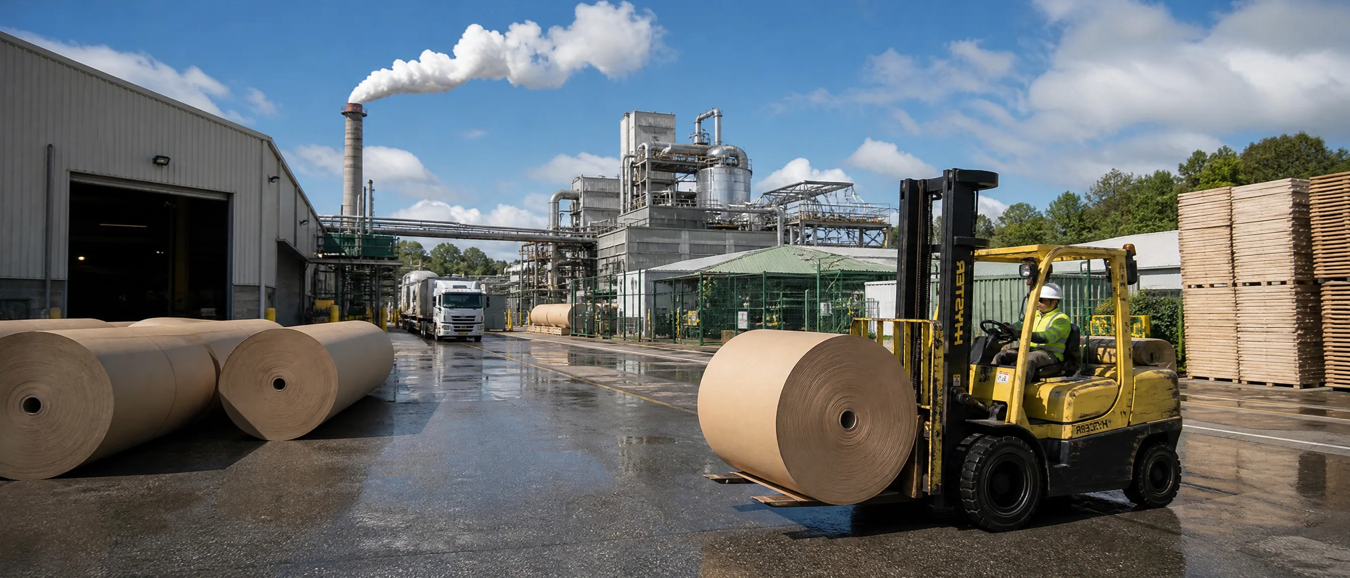 Pulp and paper production line monitored by Adroit SCADA