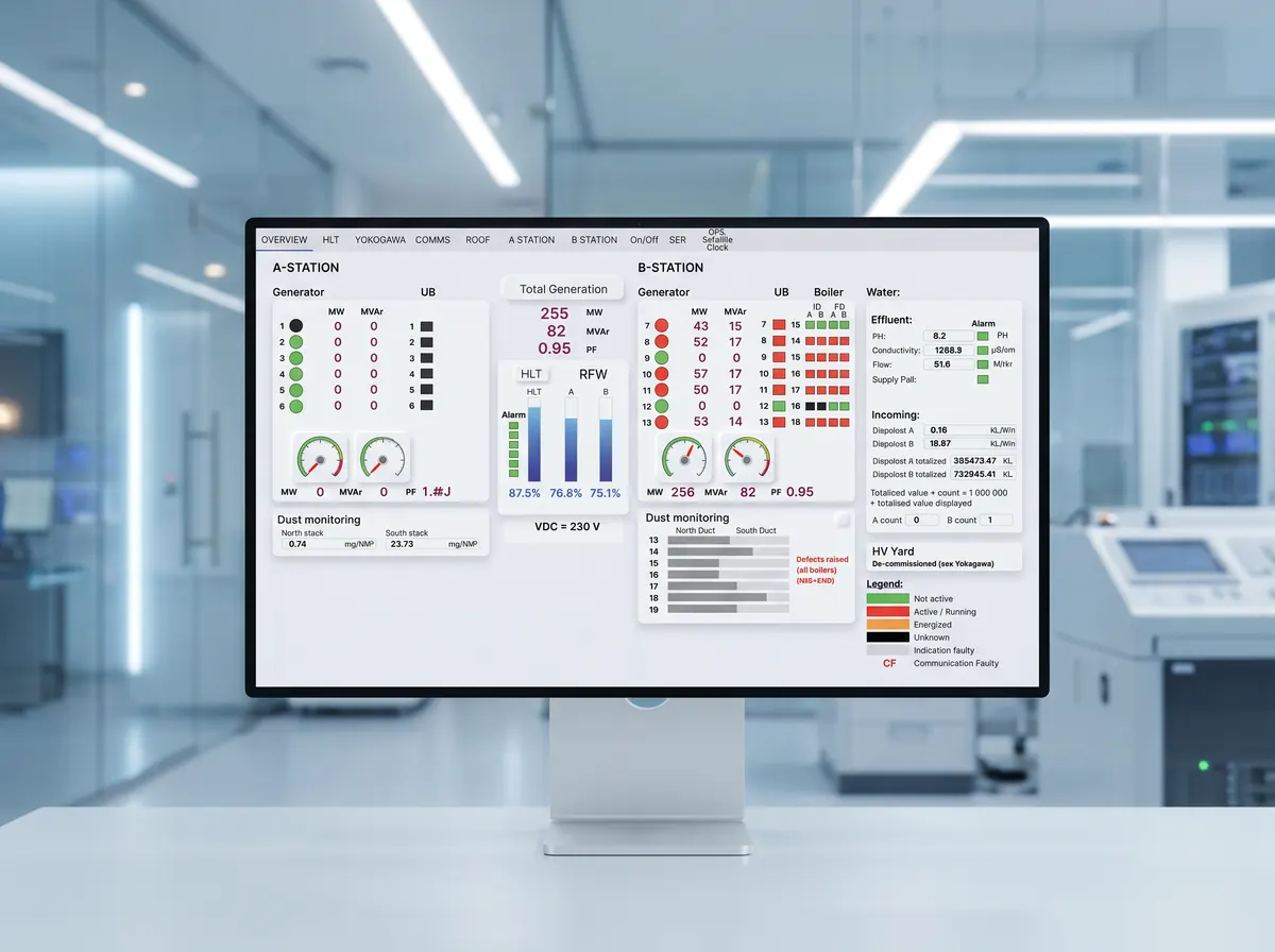Kelvin Power Station, South Africa - SCADA-managed power generation