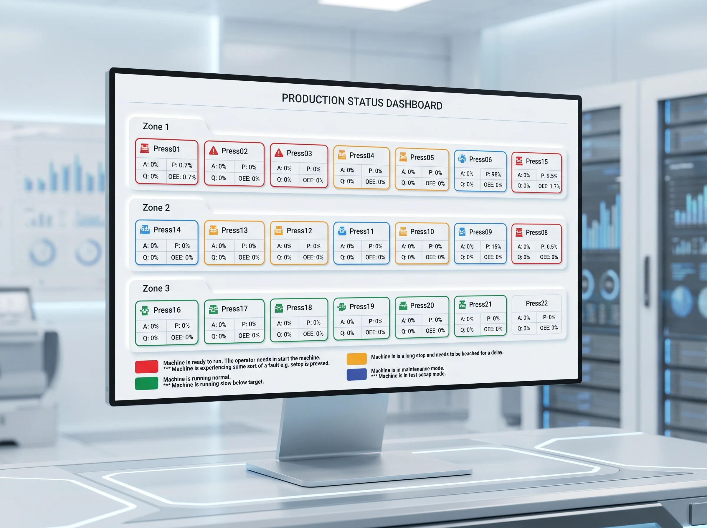 Adroit Enterprise OEE - reporting and benchmarking detail