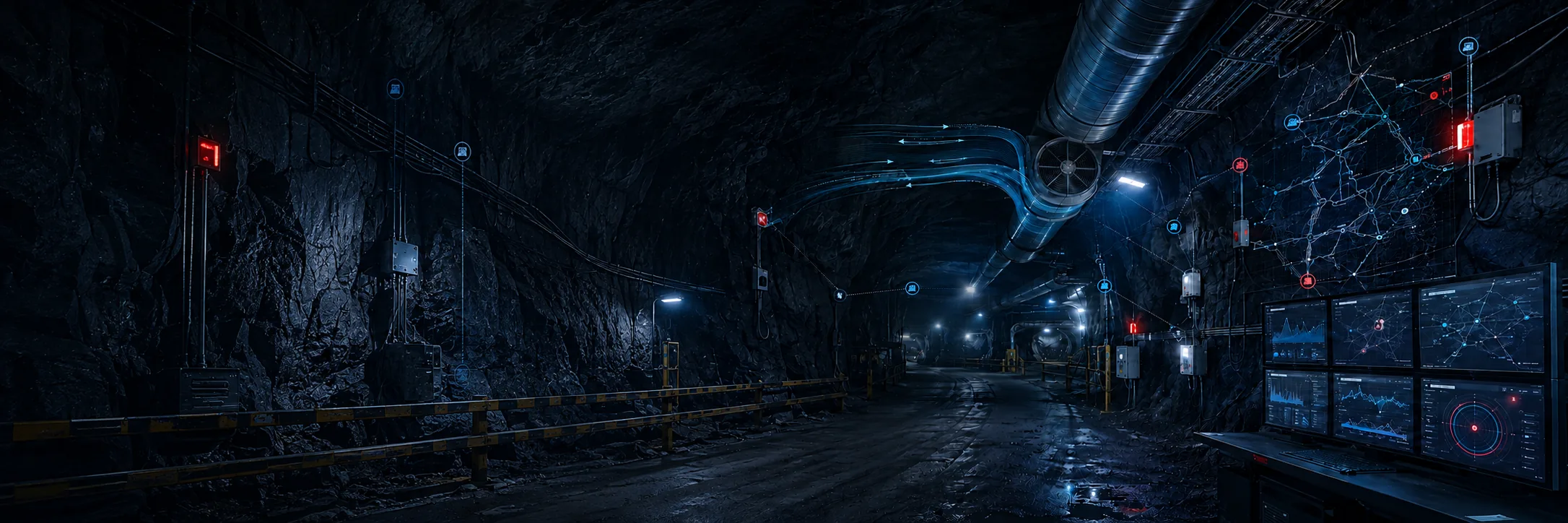 Environmental and safety monitoring across an industrial operation