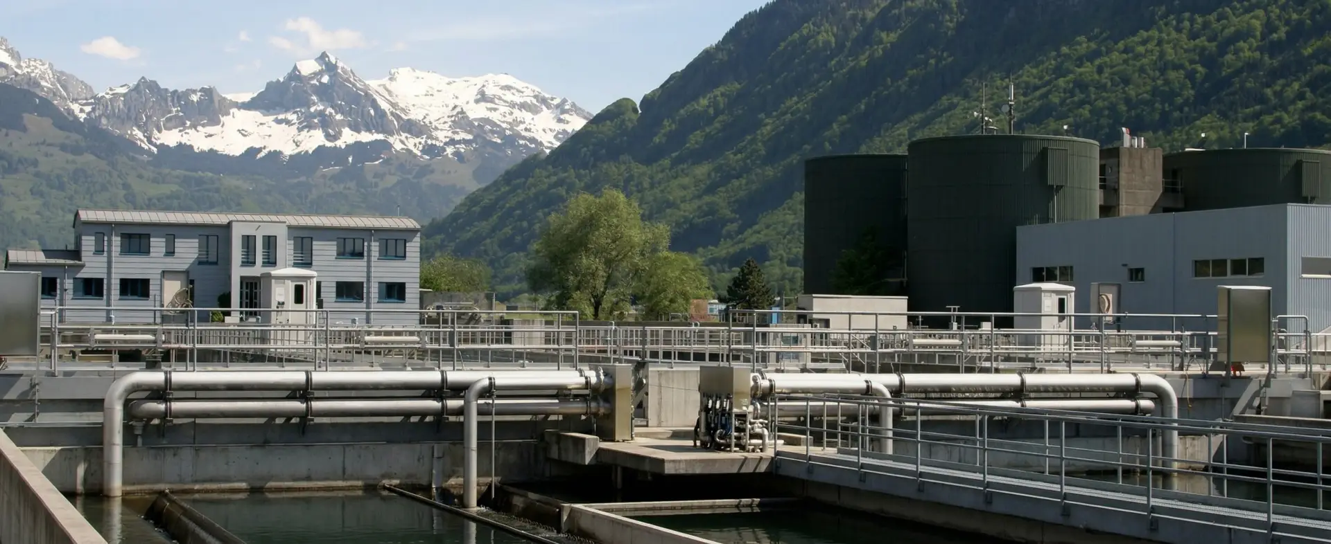 Industrial automation facility with integrated PLC and SCADA systems